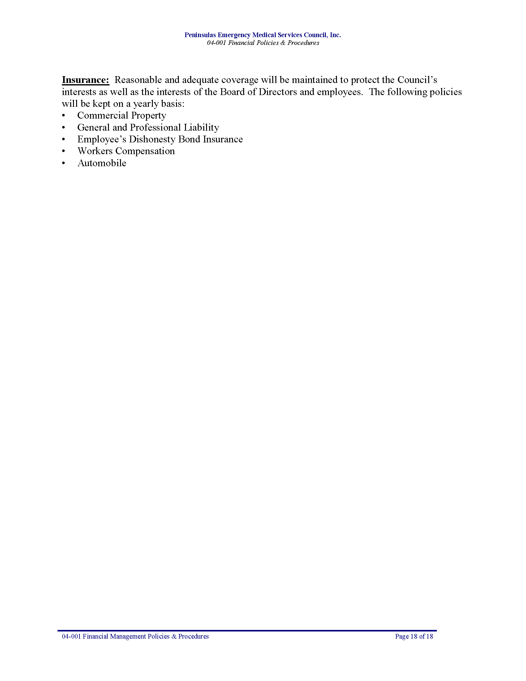 04 001 PEMS Financial Management Policies Procedures 09 18 Page 18